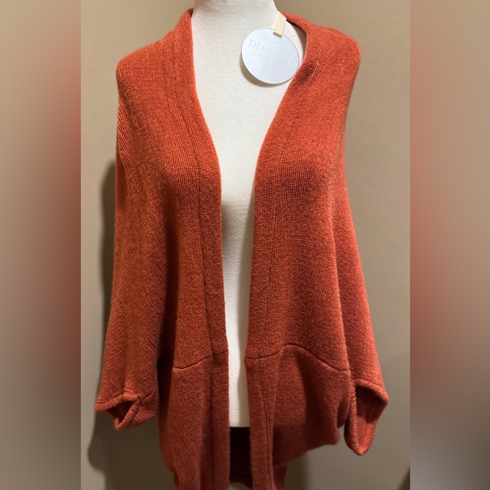 Demdaco Women's Warm Rust Cardigan